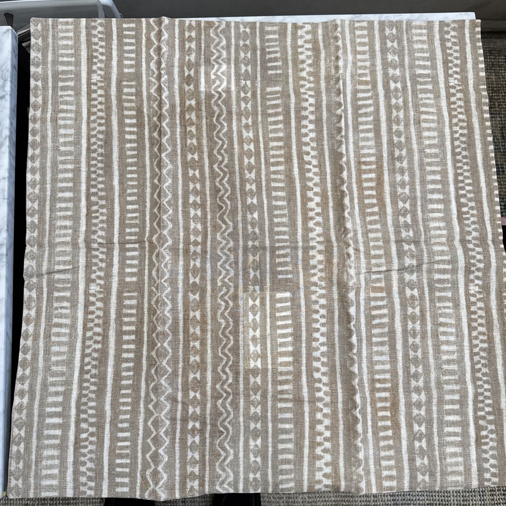 Pottery Barn Shorewood Printed Mud Cloth Sham Euro Photo Sample 26x26